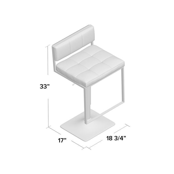 Wade Logan® Kinnear Swivel Adjustable Height Stool & Reviews Wayfair